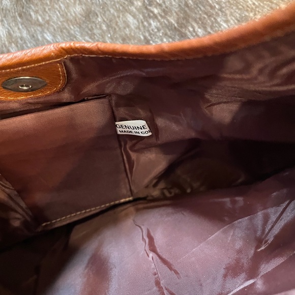 Egg/Moon Purse Leather from Columbia Vintage - Picture 9 of 13